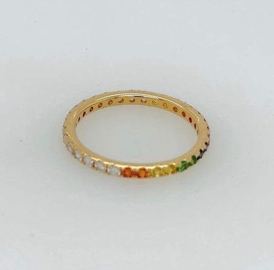 Sienna Diamond & Rainbow Eternity Ring