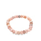 Breast Cancer Awareness Rose Quartz Beaded Stretch Bracelet