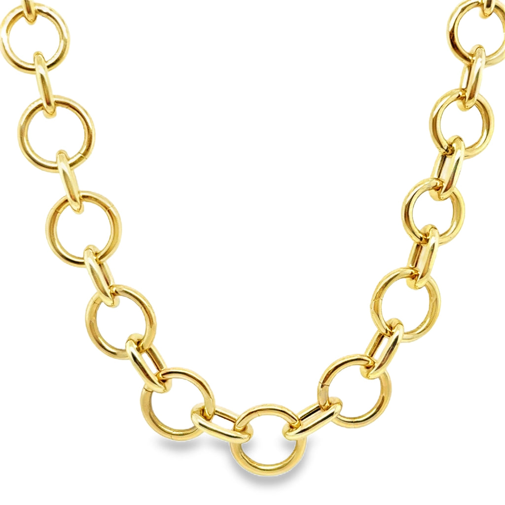 14k Yellow Gold Story Charm Necklace