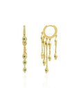 Emerald & Diamond Evil Eye Dangle Earrings