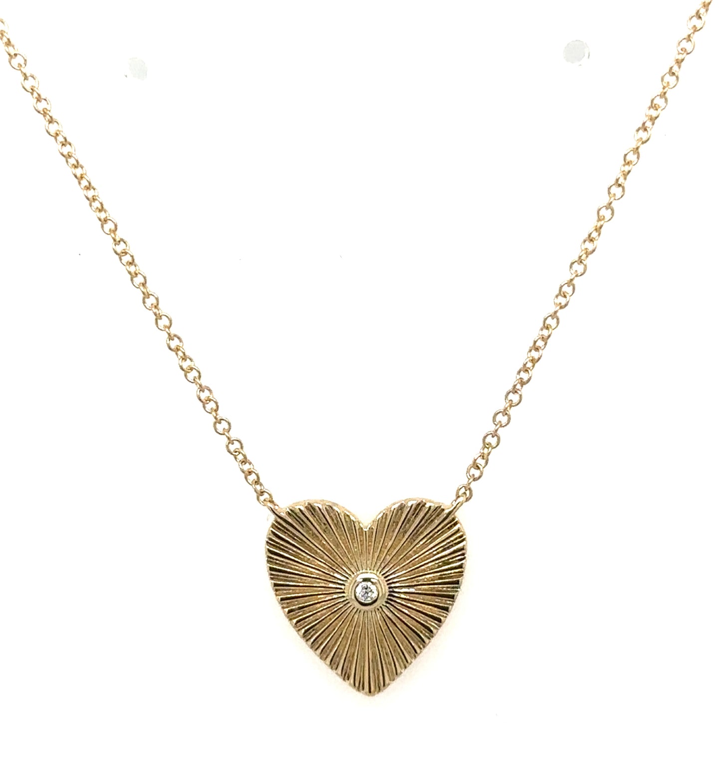 Eliana Diamond Heart Pendant Necklace