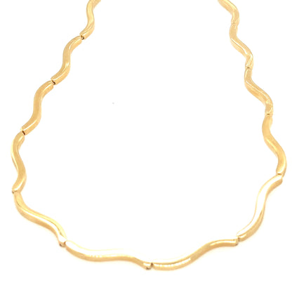 Ride the Wave Gold Necklace