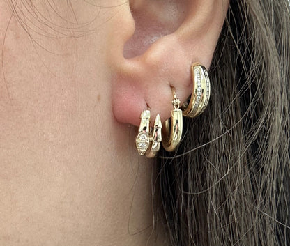 Sydney Diamond Snake Earrings