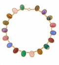 A one-of-a-kind mid-century vintage scarab necklace, circa 1960s–70s
