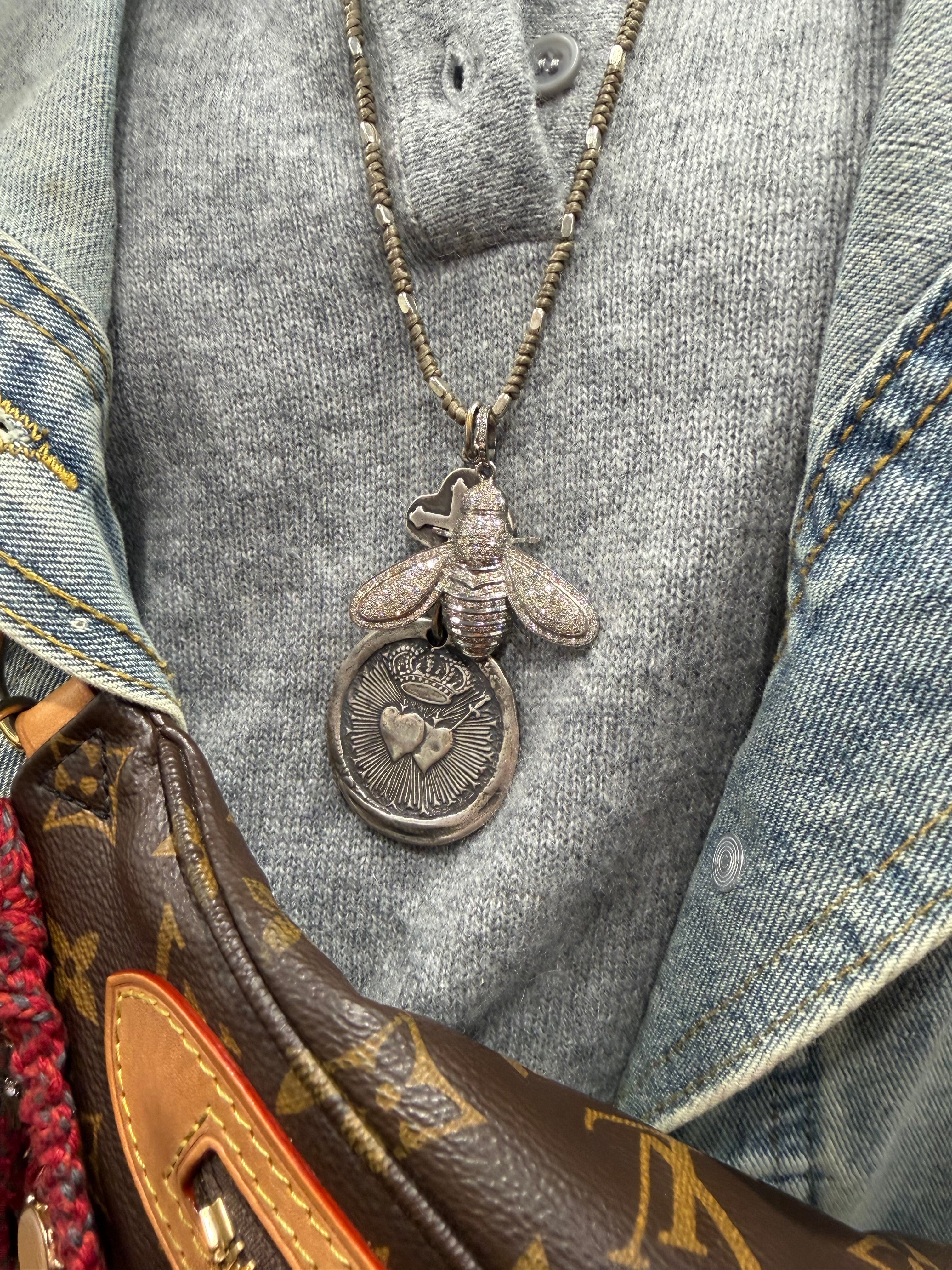 Sterling Silver & Diamond Queen Bee