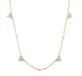 Four Diamond Hearts Necklace