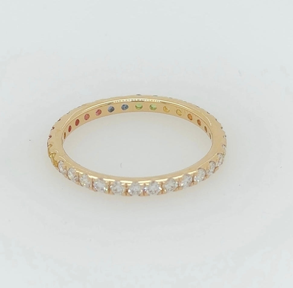 Sienna Diamond & Rainbow Eternity Ring