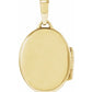 14k Yellow Gold Oval Locket