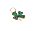 Emerald Four-Leaf Clover Pendant– 14K Yellow Gold