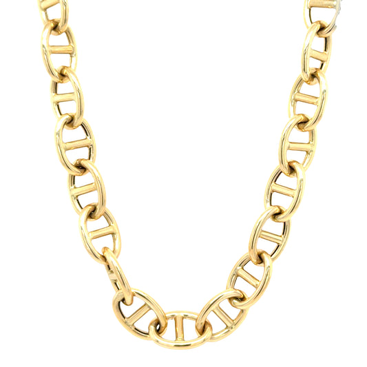 14K Yellow Gold Horsebit Chain