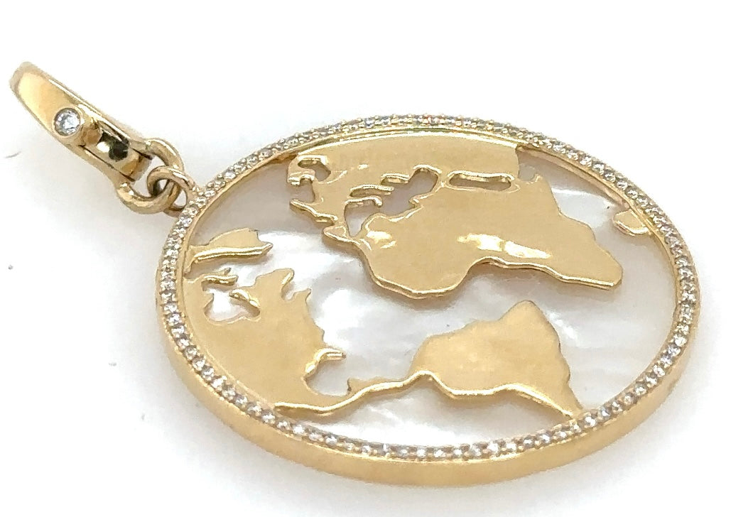 Gaia Earth Diamond Pendant