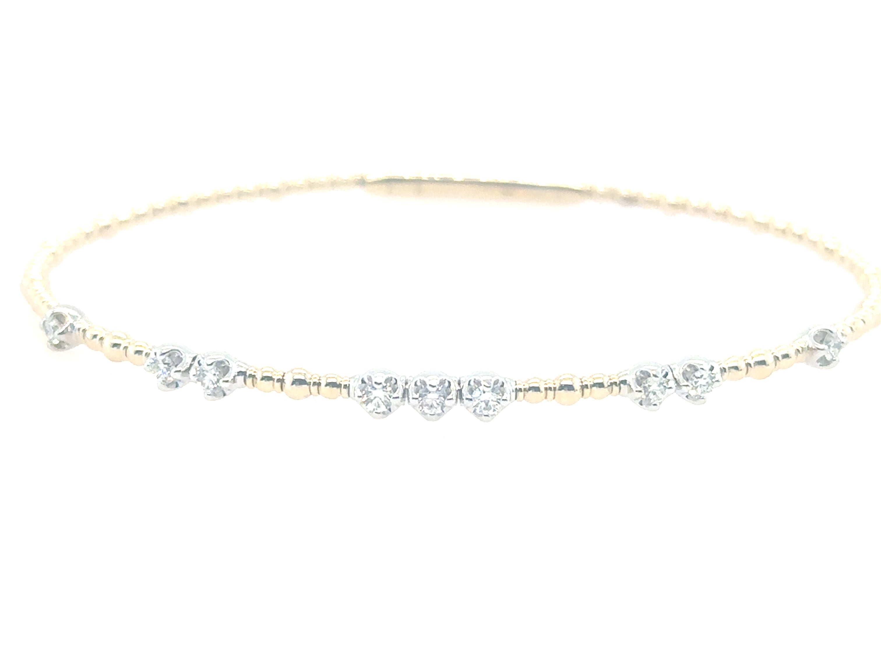 Addie Diamond & Gold Flexi Bracelet