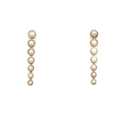 Gemstone Bubble Earrings