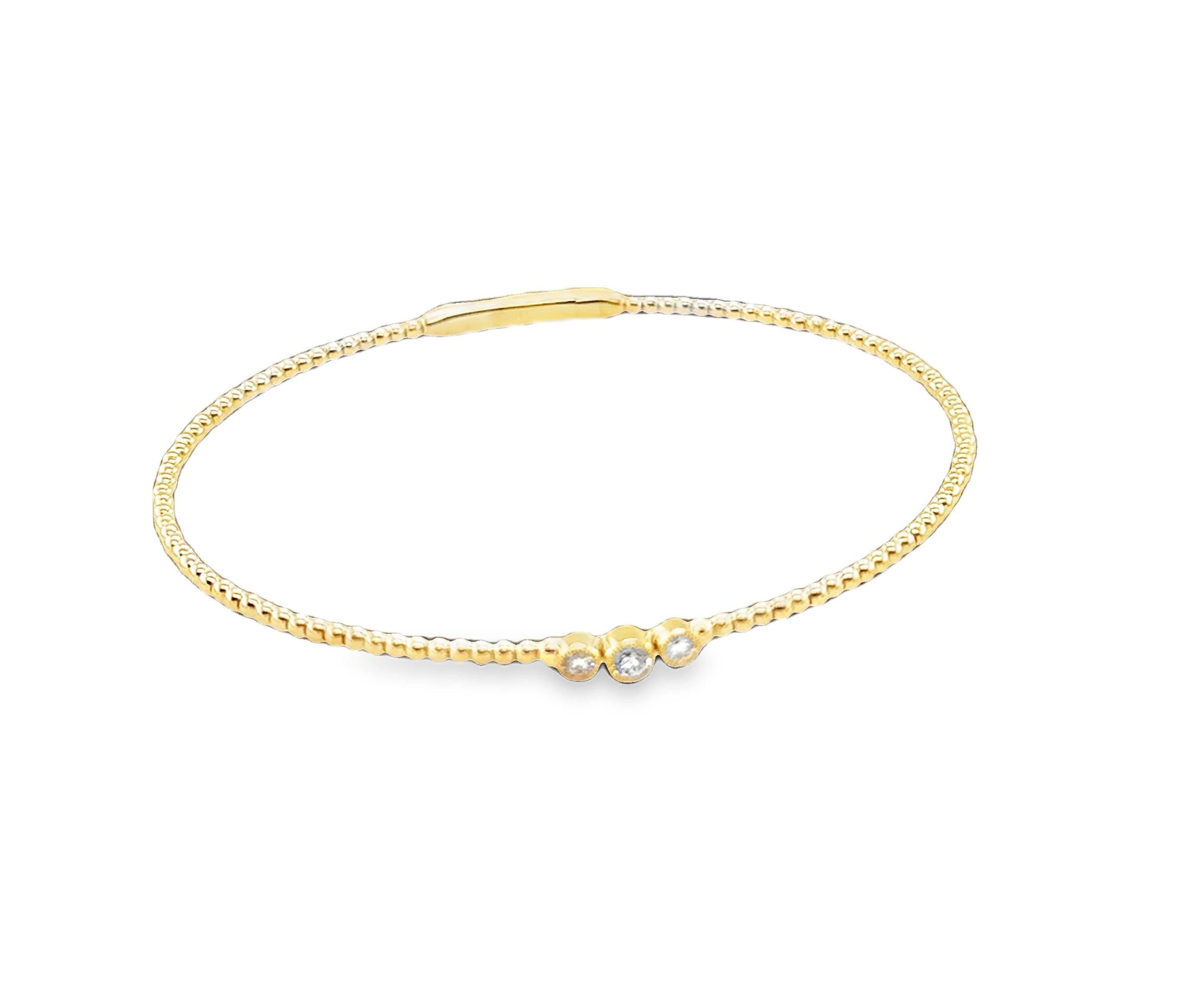 Taylor Three Diamond Flexi Bracelet