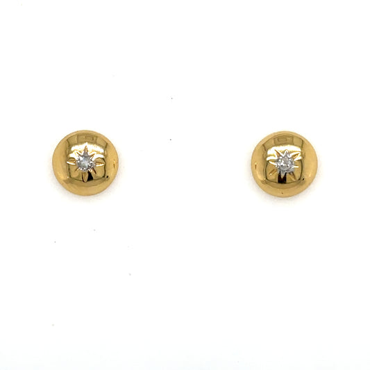 Celestial Star Button Stud Earring