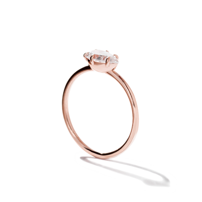 JBJ East-West Diamond Engagement Ring