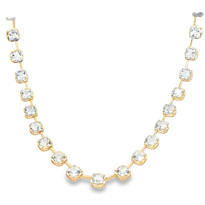 Frankie White Topaz Tennis Necklace