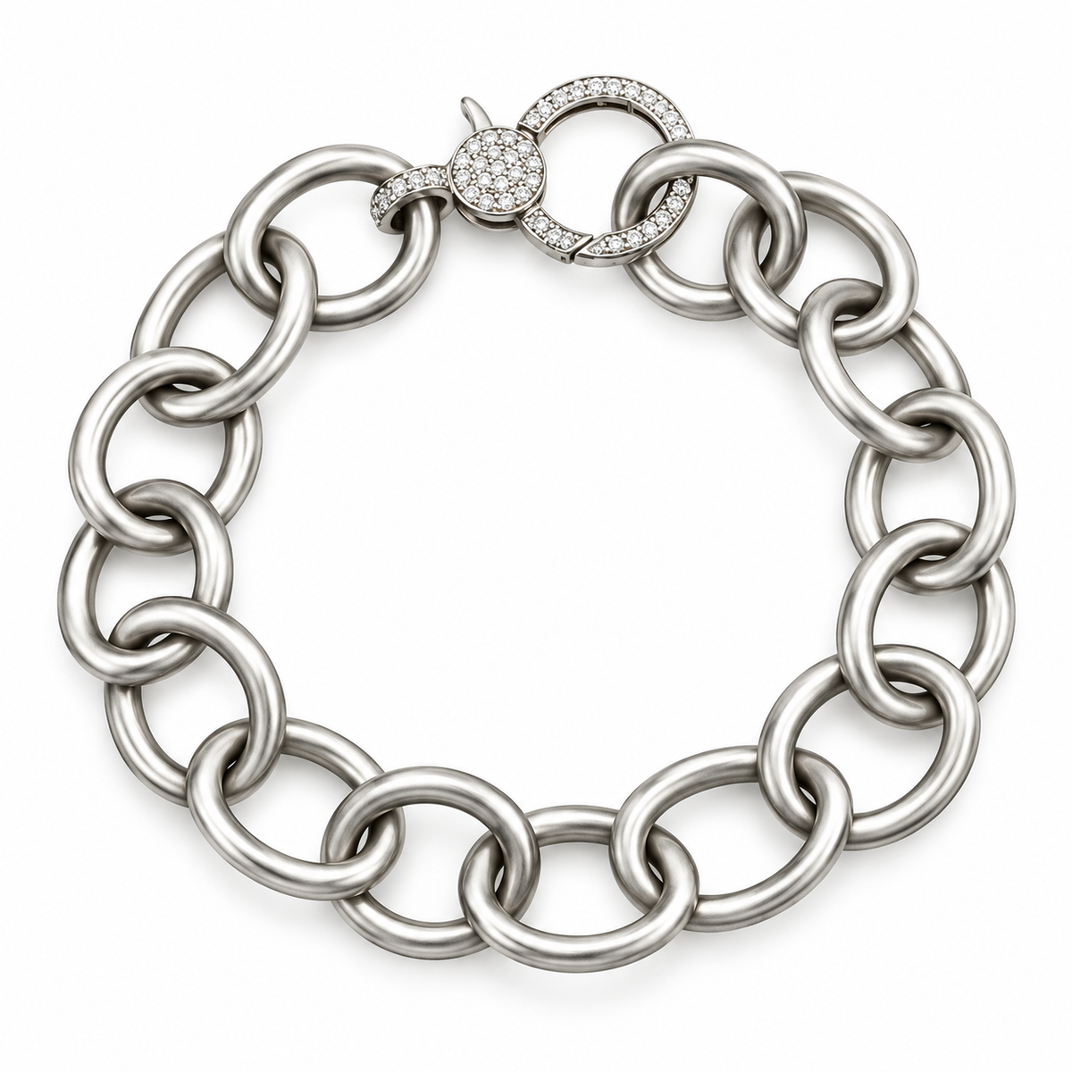 Champagne Diamond Link Bracelet