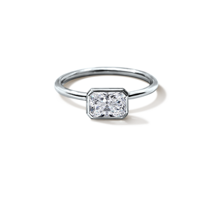 JBJ Bezel Diamond Engagement Ring