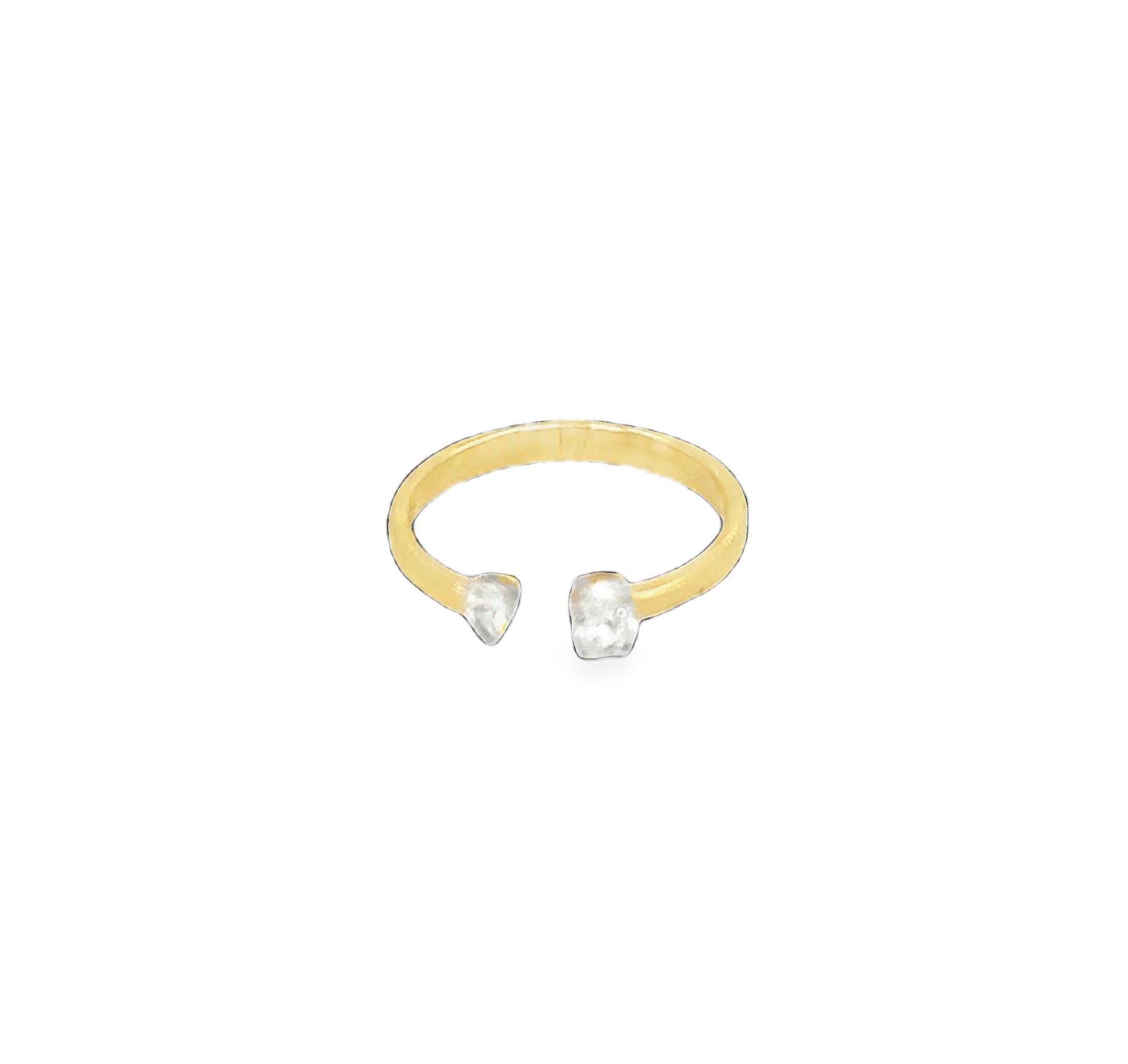 Oval & Pear Diamond Stacking Ring
