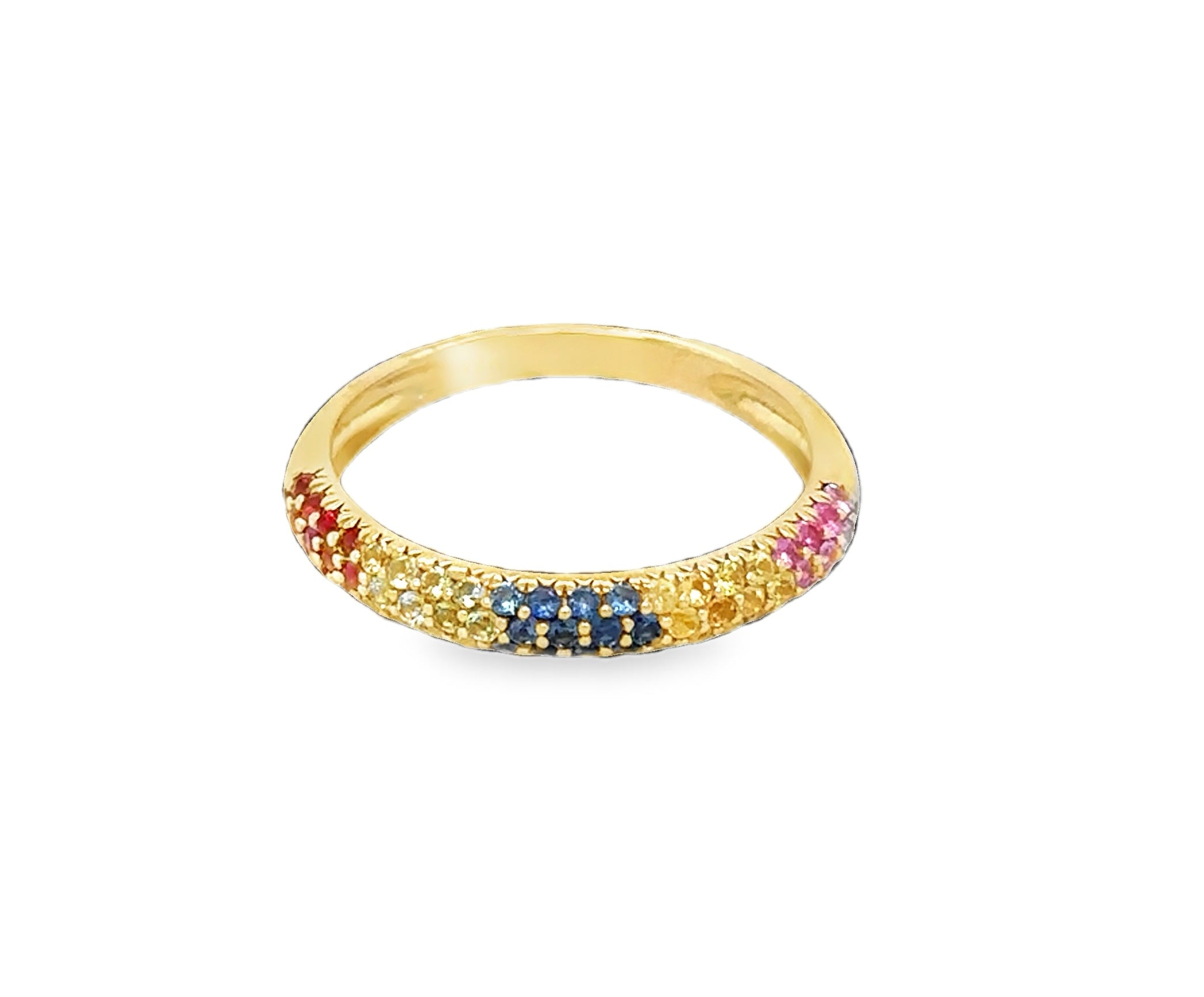 Rainbow Sapphire Band