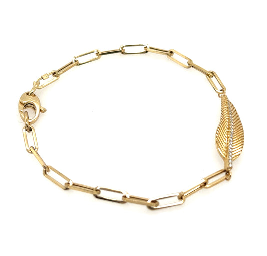 The Sherri Feather Link Bracelet