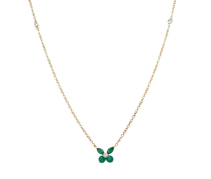 Butterfly Dainty Gemstone Necklace