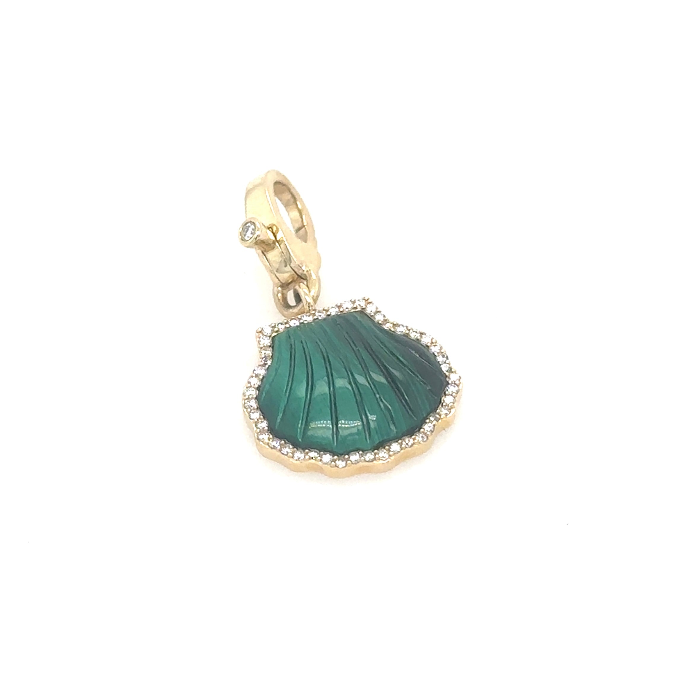 Luca Malachite Shell Pendant