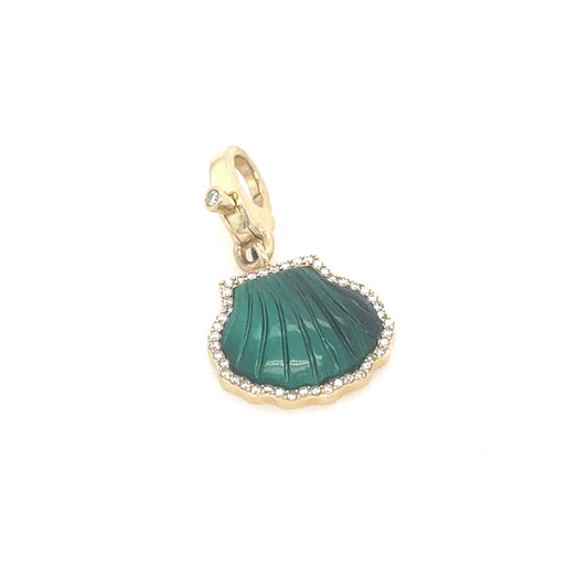 Luca Malachite Shell Pendant