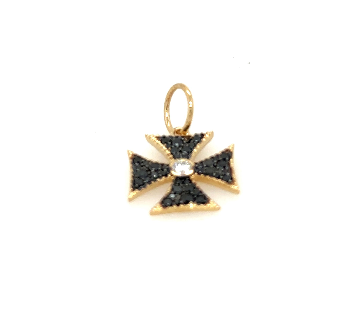 Balance Black and White Diamond Cross