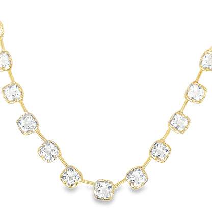 Frankie White Topaz Tennis Necklace