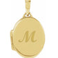 14k Yellow Gold Oval Locket