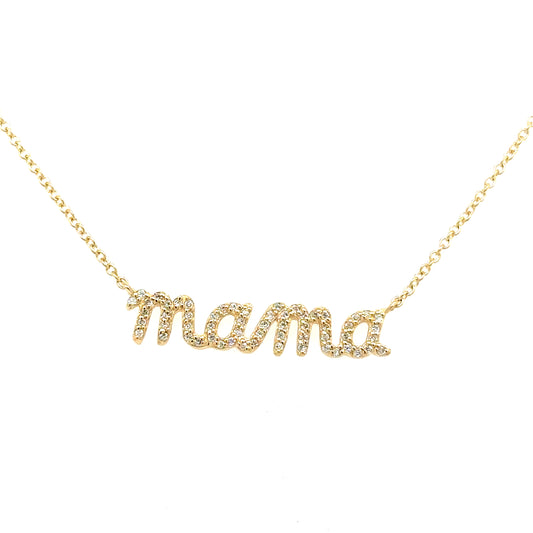 Diamond mama necklace