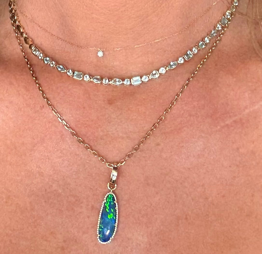 Mel Australian Opal Pendant Enhnacer