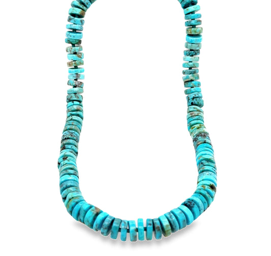 Turquoise Beaded Goddess Necklace