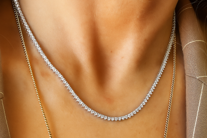 Brett Diamond Tennis Necklace