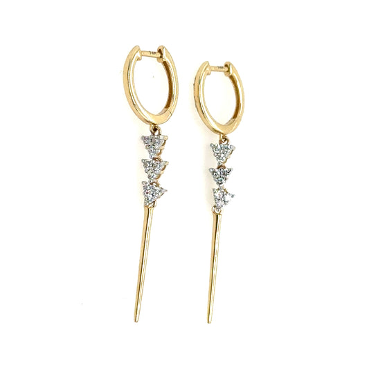 Reese Diamond Spear Earrings