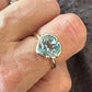 Blue Topaz Heart Ring