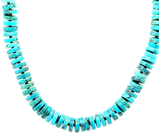 Turquoise Beaded Goddess Necklace