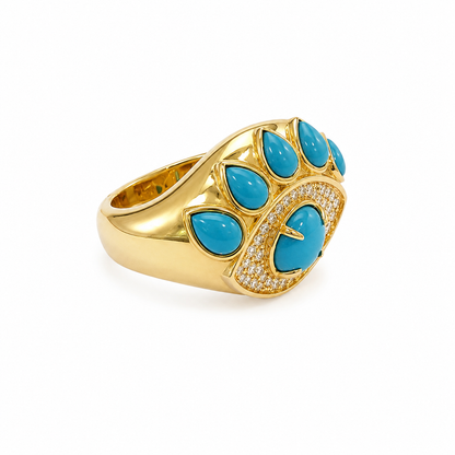 14k Guardian Evil Eye Ring
