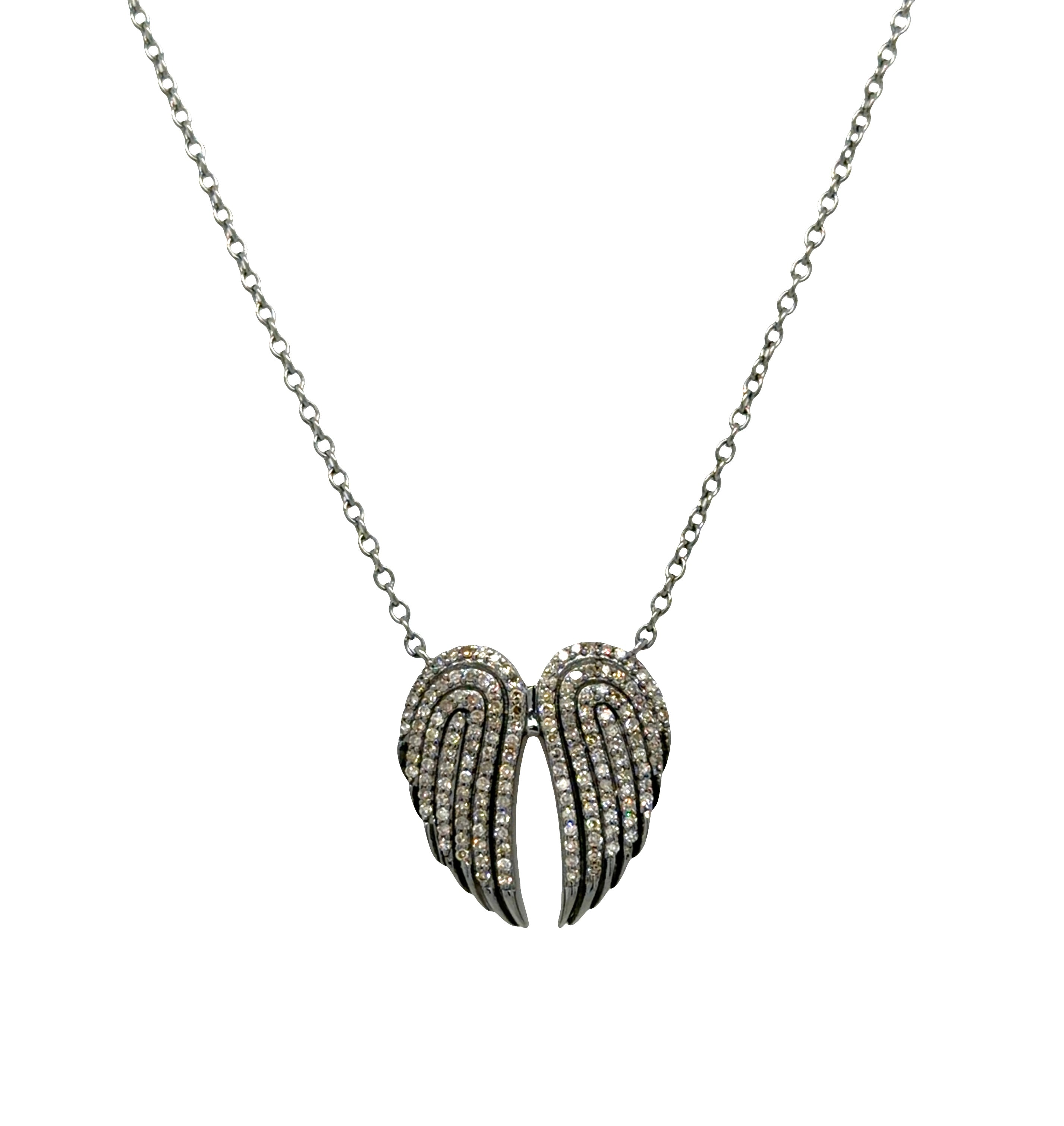 Wings of Grace Sterling Silver Necklace