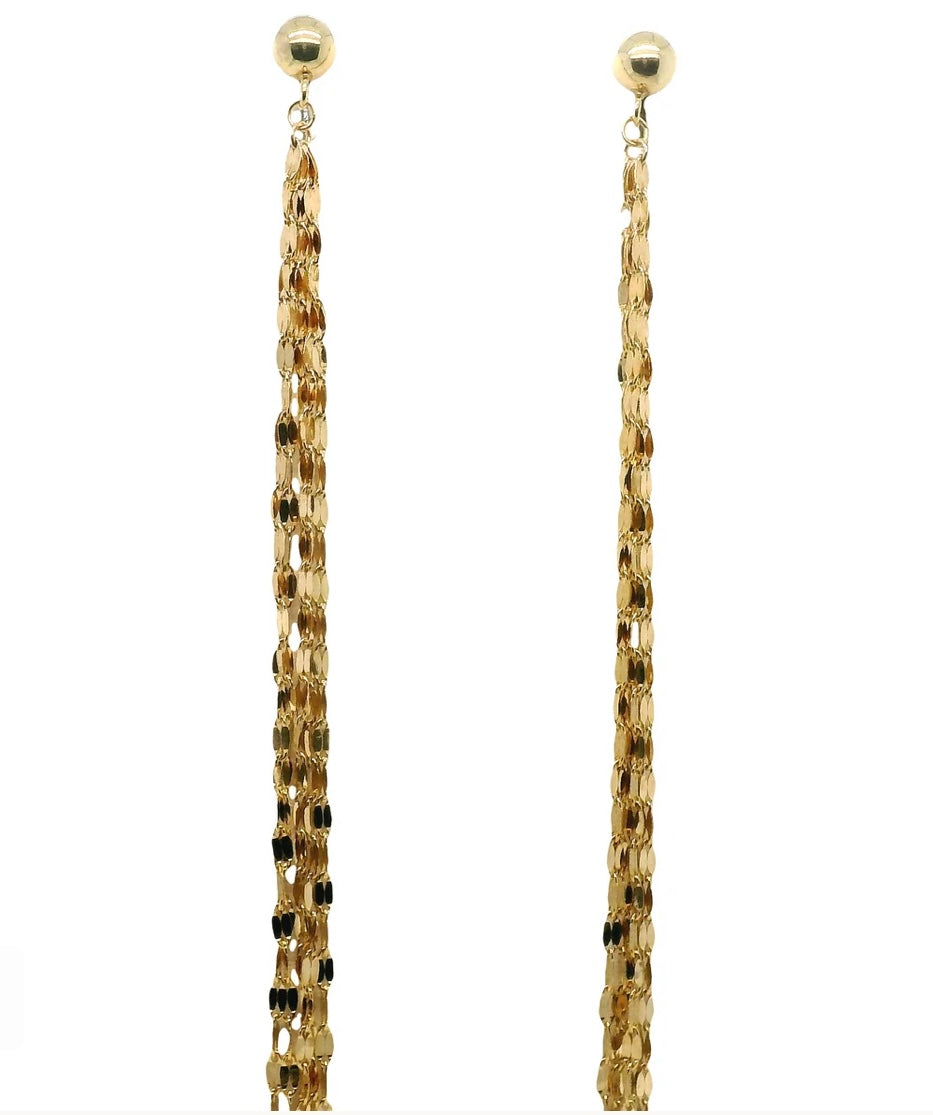 Vintage Golden Hour Fringe Earrings