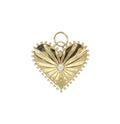 14K Yellow Gold Radiant Heart Pendant