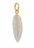 Two-Tone Feather Charm