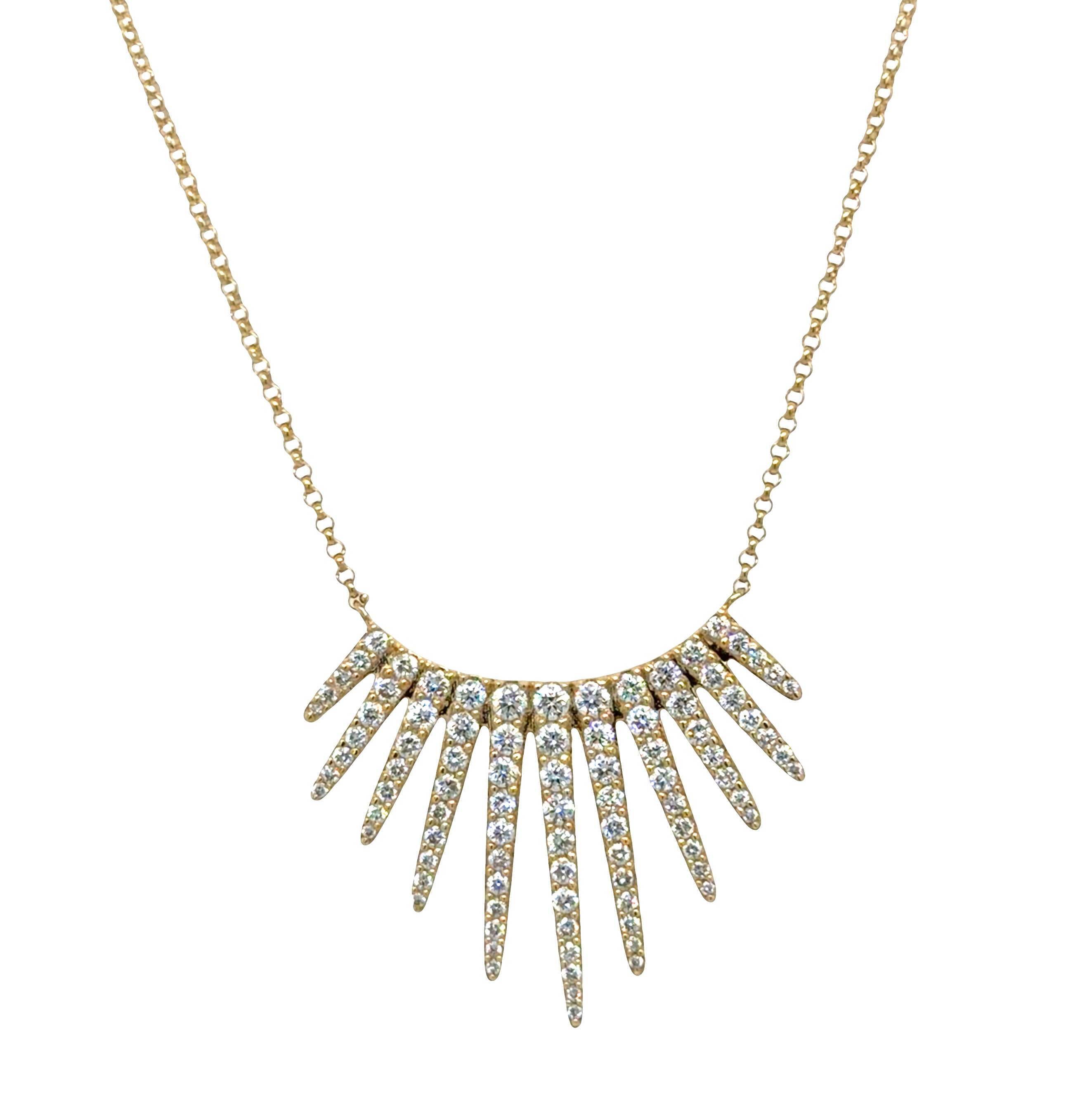 Diamond Spear Necklace