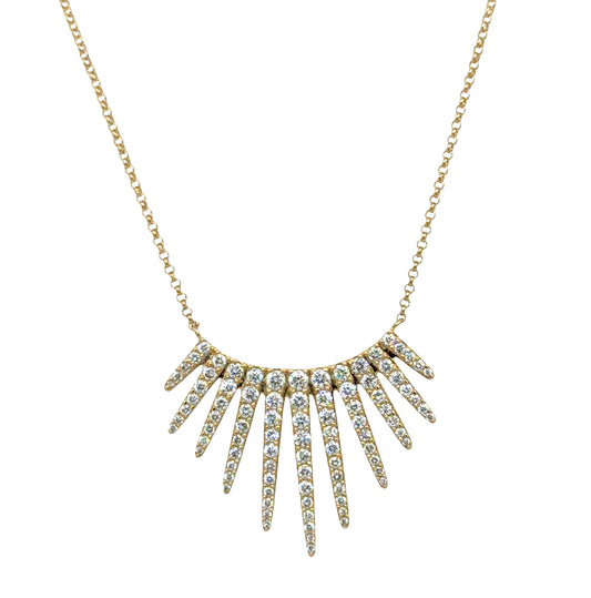Diamond Spear Necklace