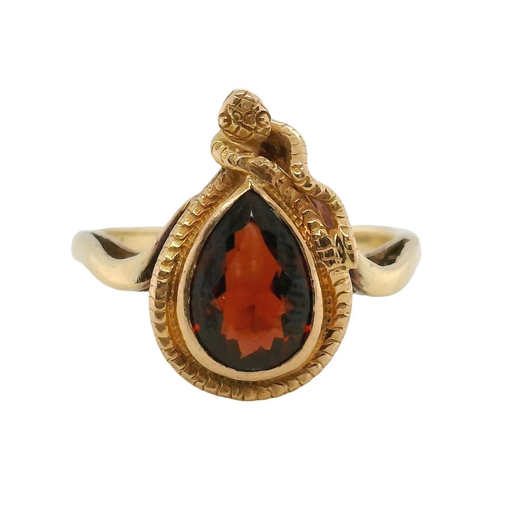 Vintage Serpent Talisman Ring