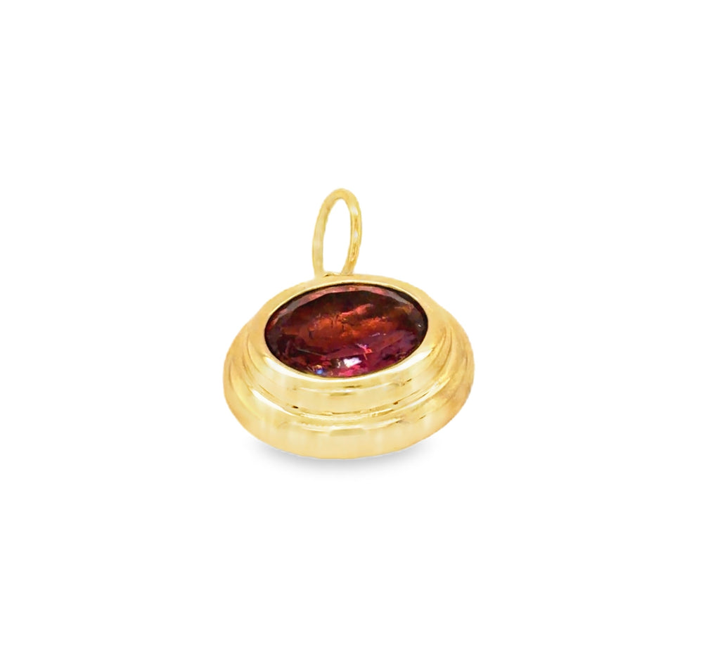 14k Yellow Gold Story Charm Necklace