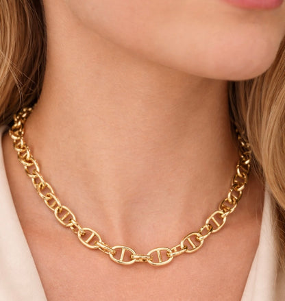 14K Yellow Gold Horsebit Chain