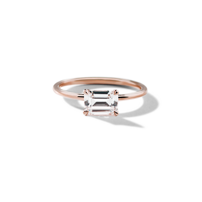 JBJ East-West Diamond Engagement Ring